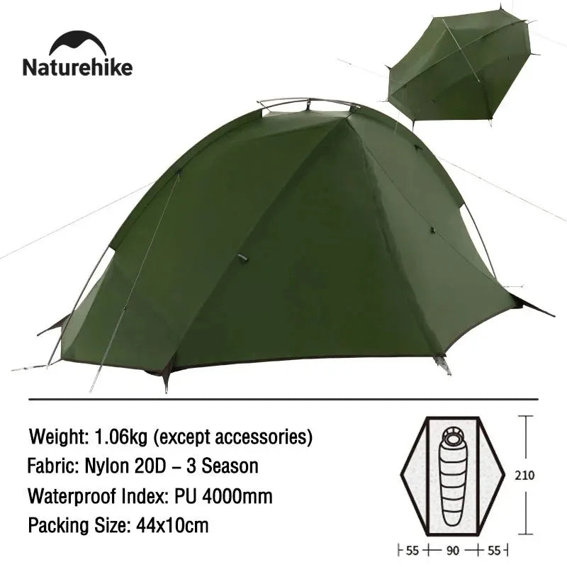 Naturehike Ultralight 1 2 Person Waterproof Camping Tent