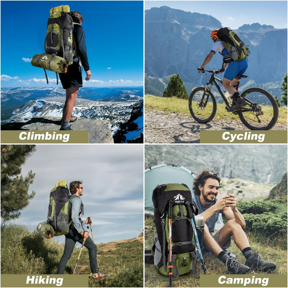 Night Cat Lightweight Hiking Backpack For Men And Women