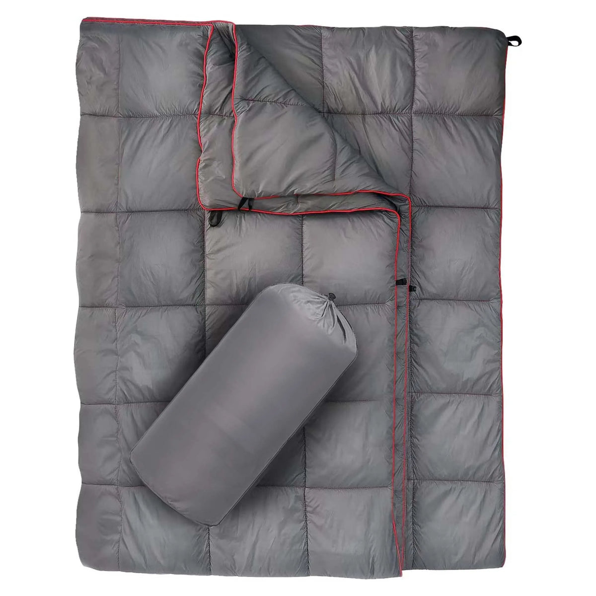 Outdoor Puffy Camping Blanket, Lightweight Down Alternative Puffy Camping Large Ultra Warm Hammock Top Quilt Waterproof Blanket for Traveling Picnic Beach Party Cold Weather
