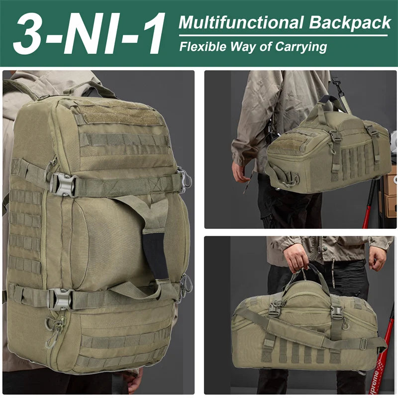 LQARMY 30L 45L 80L Tactical Backpack For Hiking Camping Travel And Outdoor Adventures