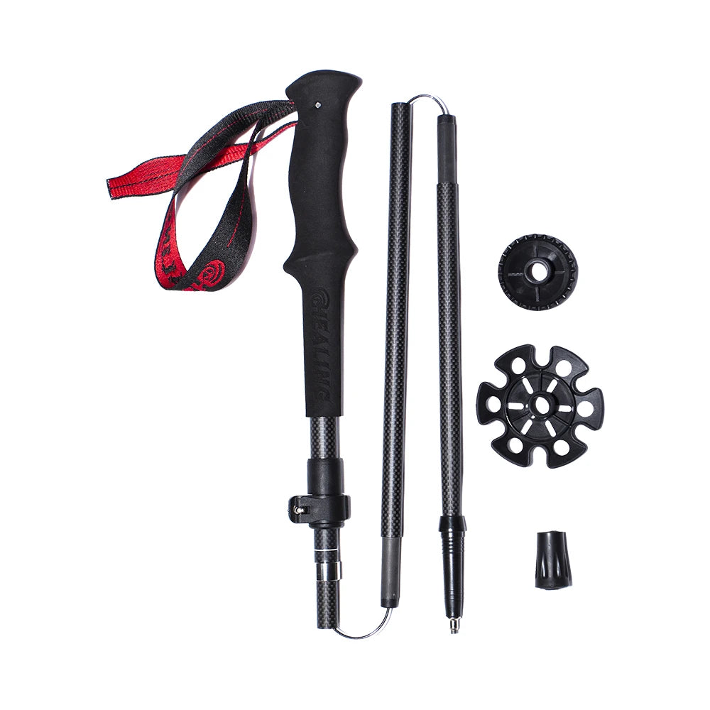 Okhealing Ultralight Carbon Fiber Telescopic Trekking Poles