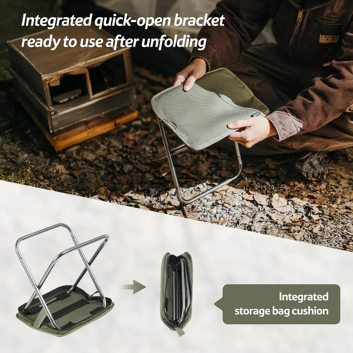Naturehike Foldable Portable Stool For Outdoor Travel And Fishing