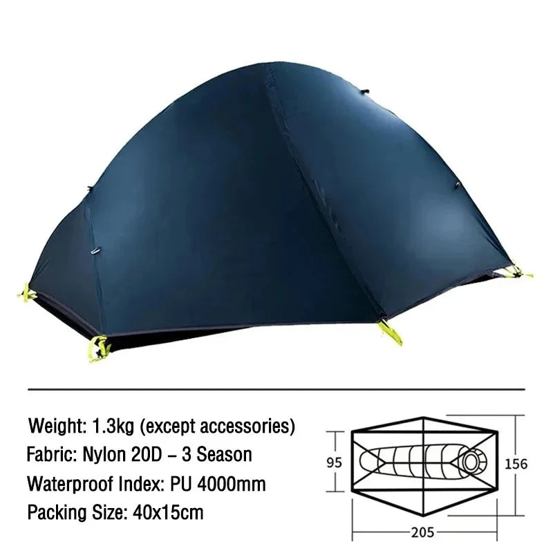 Naturehike 1 Person Ultralight Waterproof Double Layer Cycling Tent