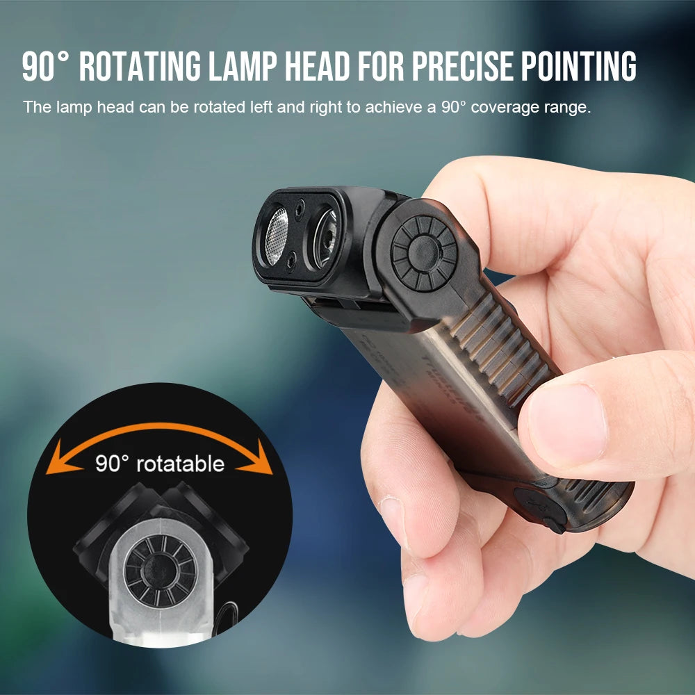 TrustFire MINIX5 Rechargeable LED EDC Flashlight With UV Light