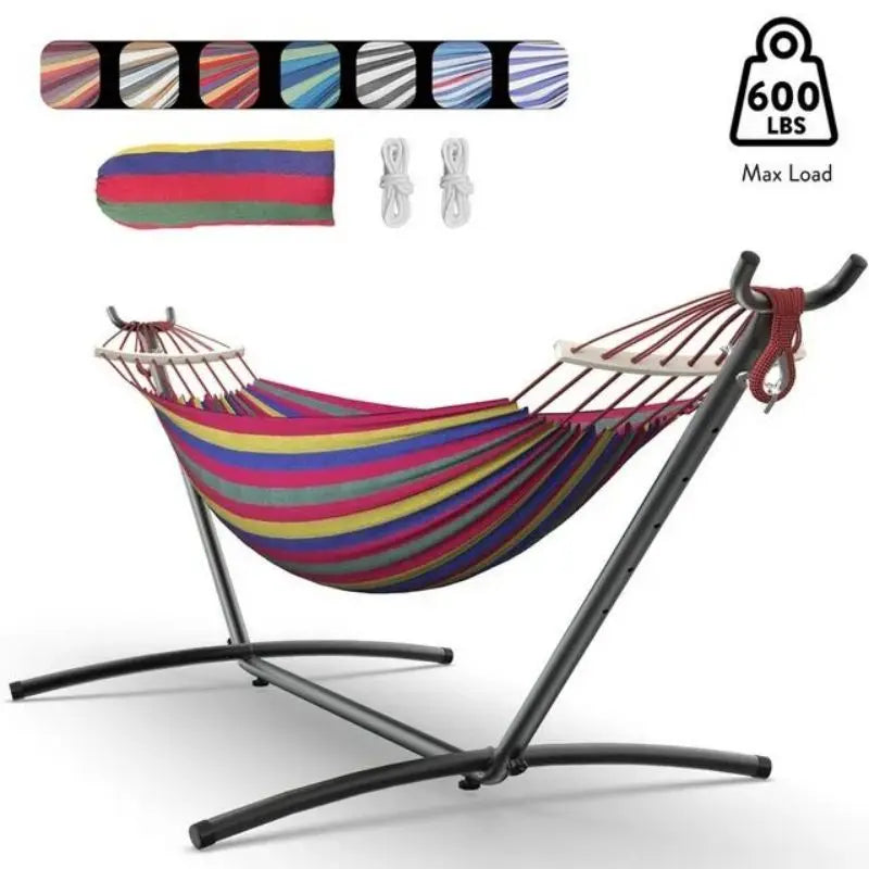 GYROOR Adjustable Stand Hammock Heavy Duty Outdoor Relaxation Bed