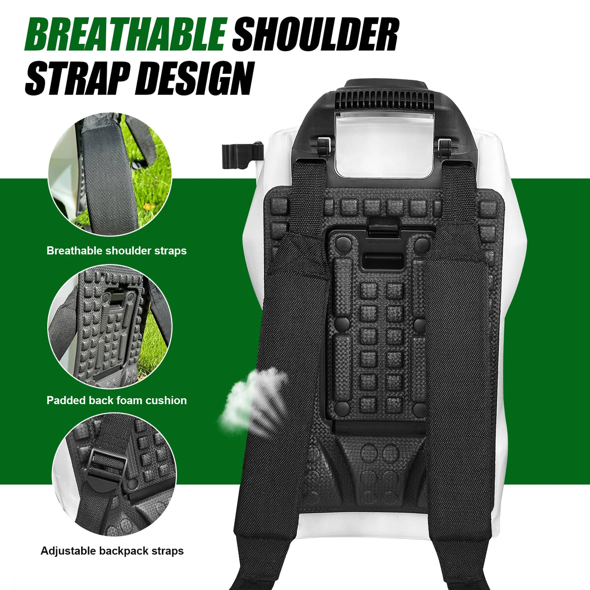 None 16L Electric Backpack Sprayer With Telescopic Wand