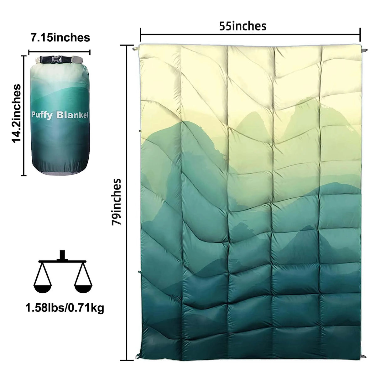 Portable Waterproof Outdoor Camping Blanket With Storage Bag