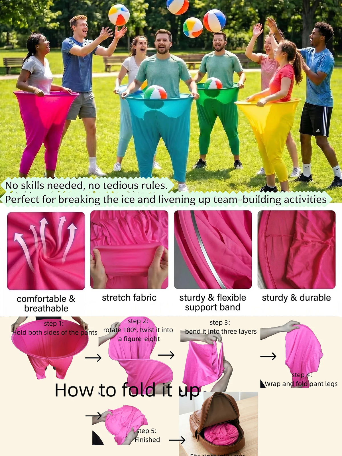 Fun Grandma Pants Game Set For Family And Adults