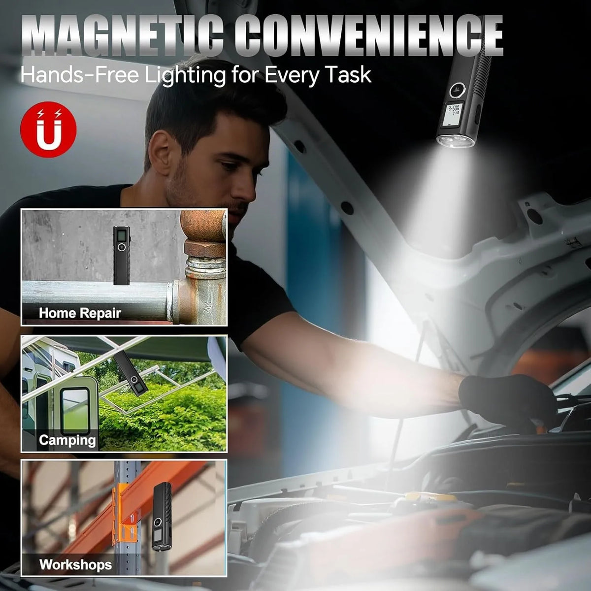 TrustFire Minix Series LED Flashlight Dual Light Magnetic Lantern