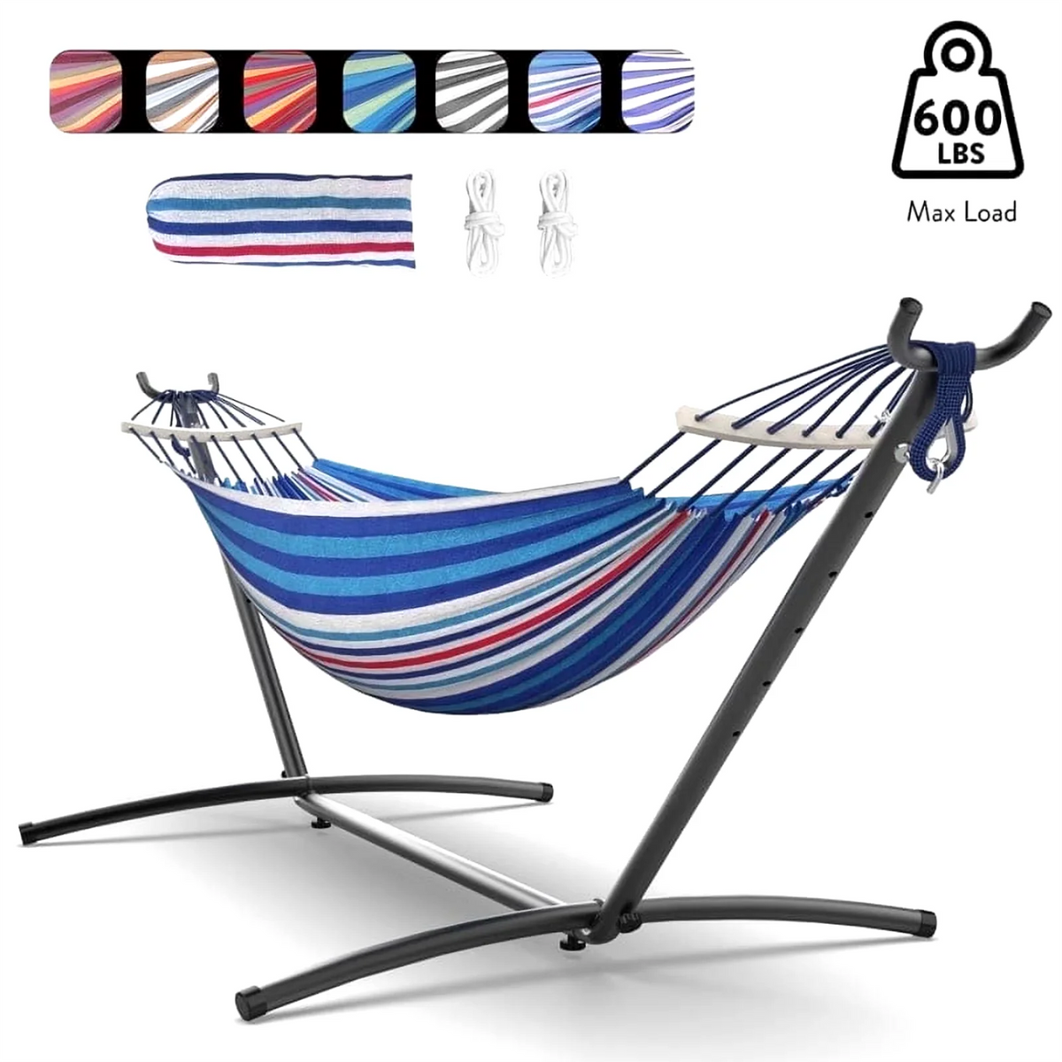 GYROOR Adjustable Stand Hammock Heavy Duty Outdoor Relaxation Bed