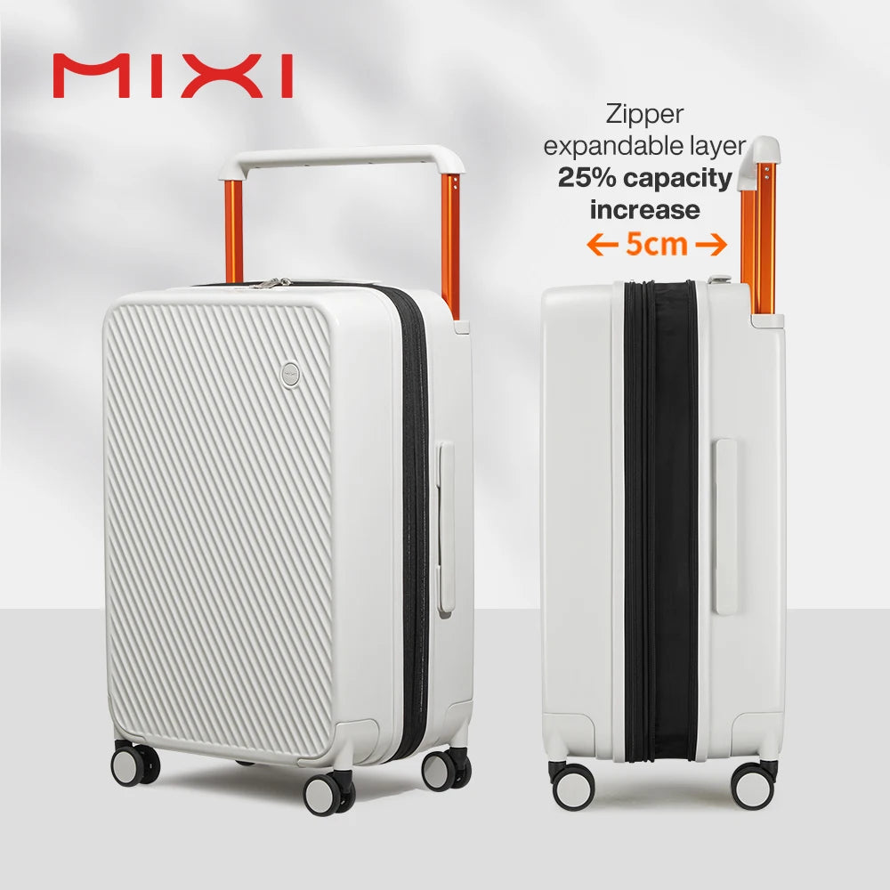Mixi Expandable Carry On Luggage Spinner Wheels Tsa Lock