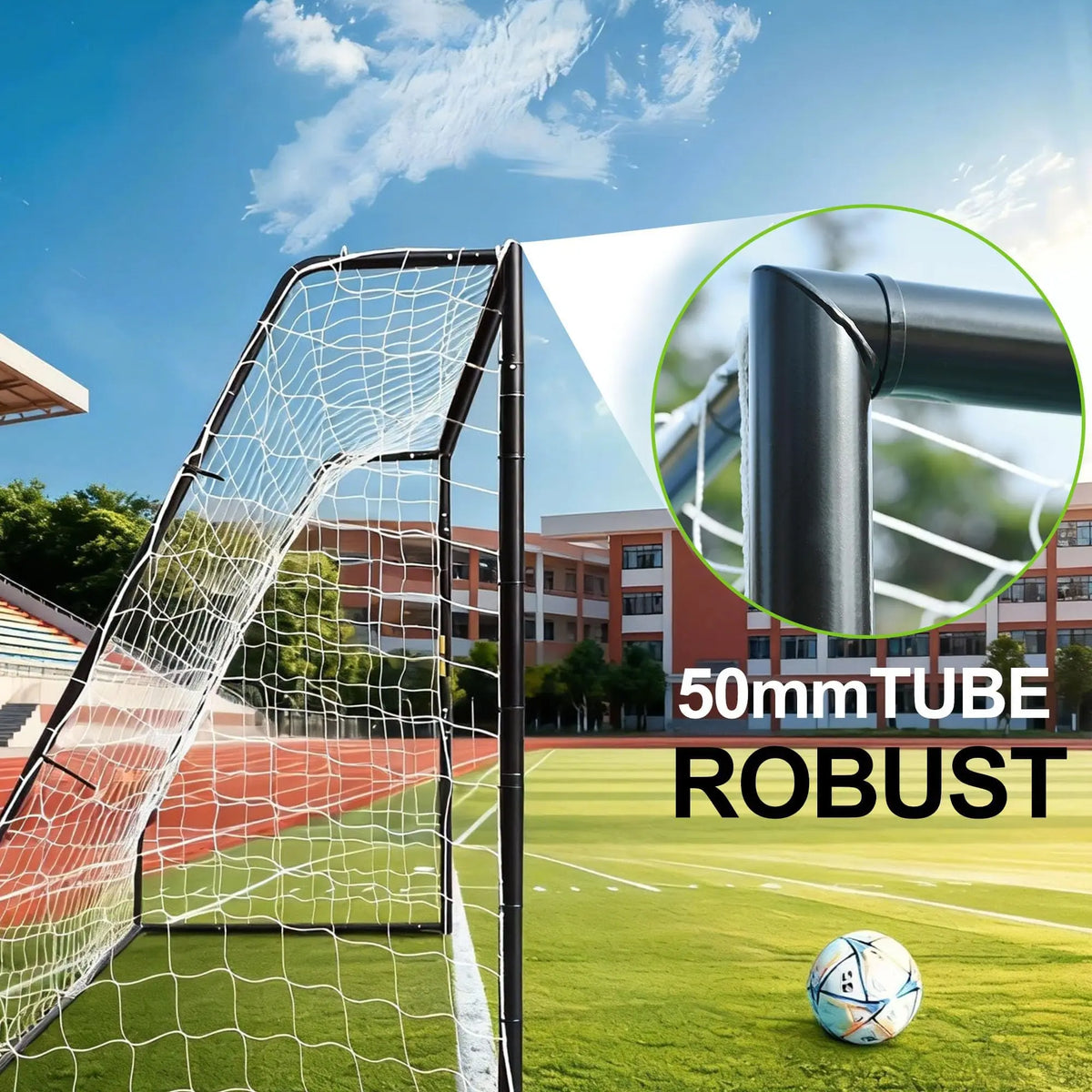 Soccer Goal 6 To 12 Ft Portable Backyard Soccer Goal With Net And Ground Stakes