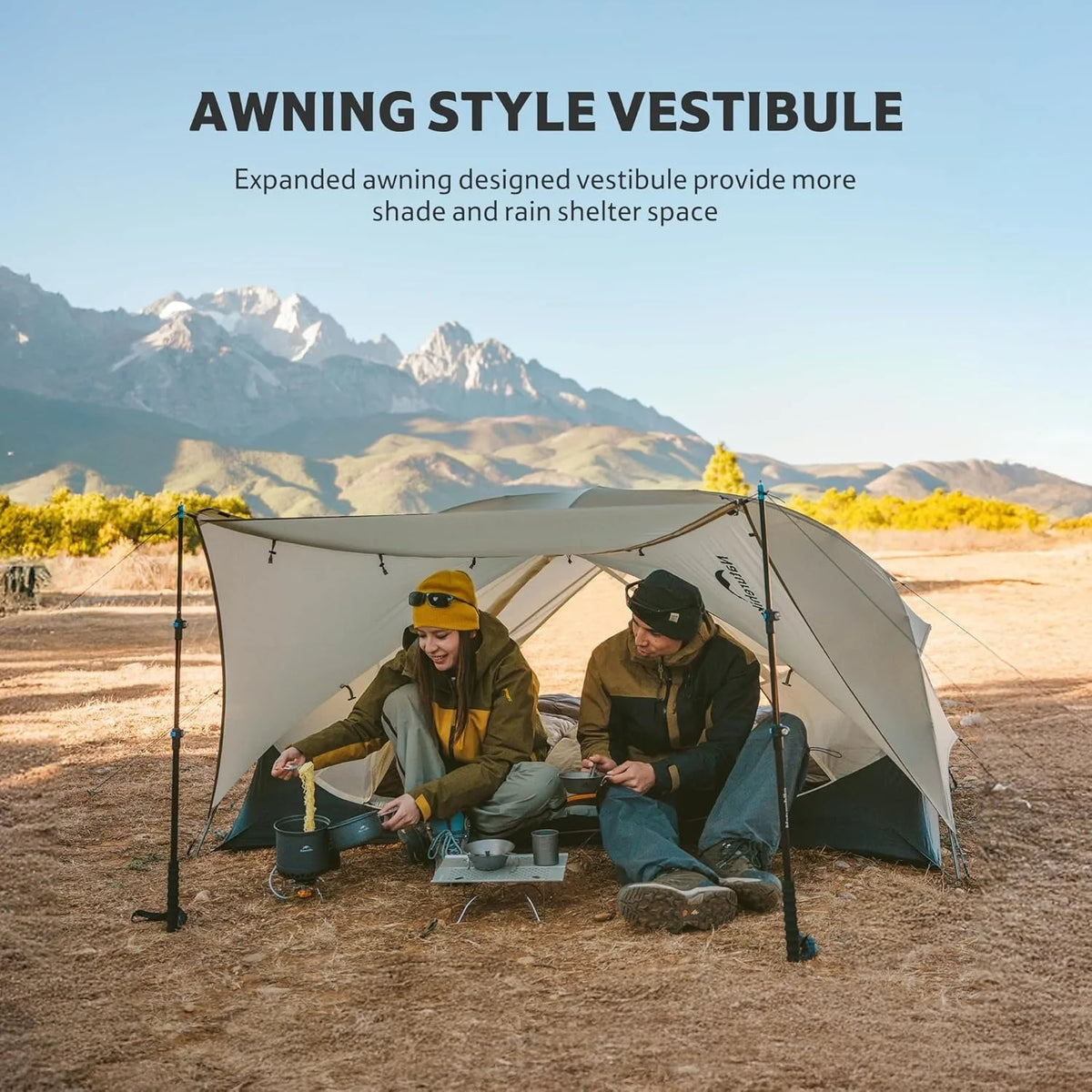 Naturehike Mongar UL Tent 2 Person 3 Season Camping Tent 15D Waterproof Ultralight Backpacking Tent for Hiking Cycling