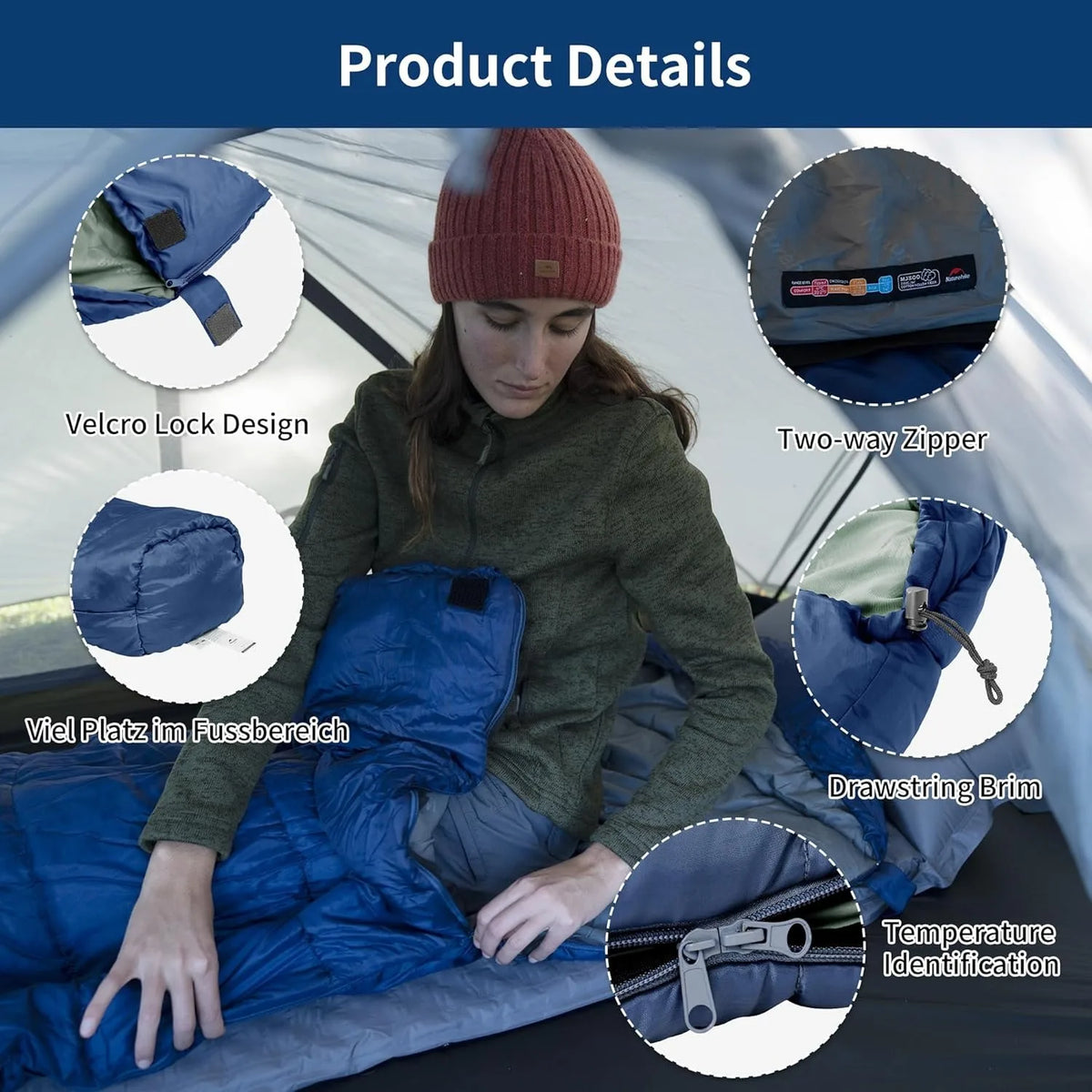 Naturehike Mummy Sleeping Bag MJ300 MJ600 Warm Polyester