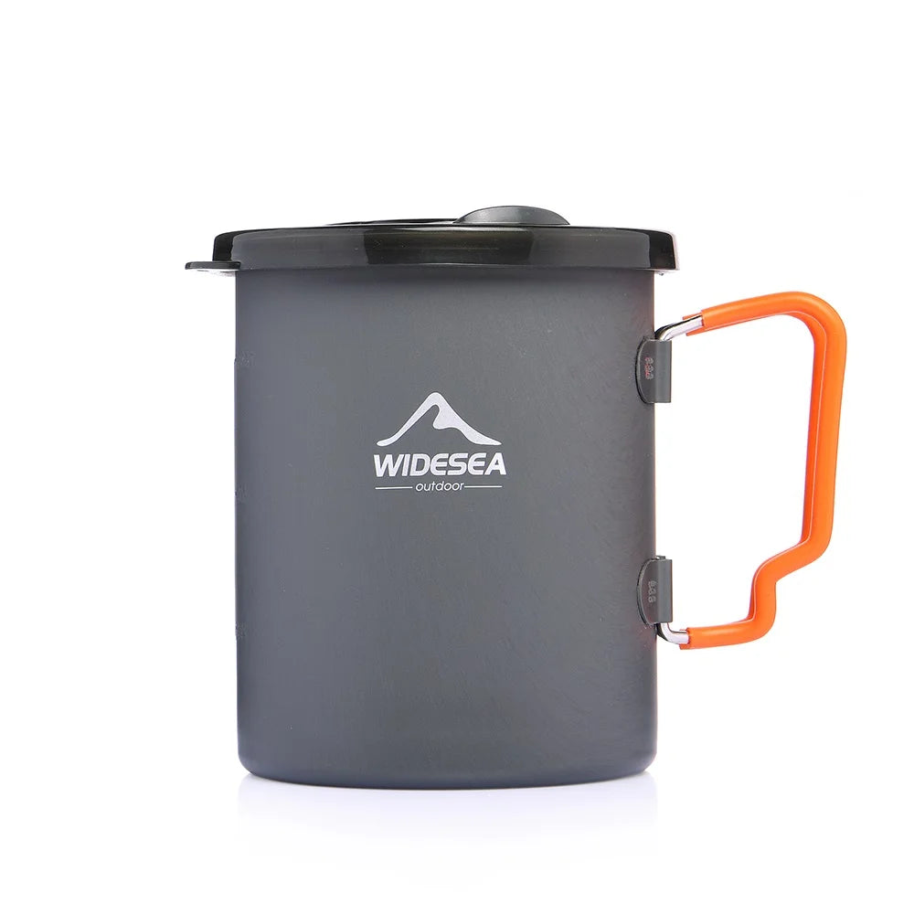 Widesea 0.75L Outdoor Camping French Press Aluminum Coffee Pot