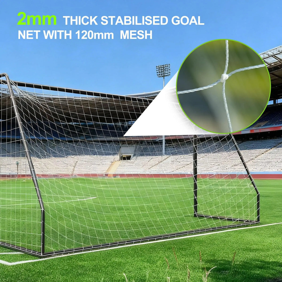 Soccer Goal 6 To 12 Ft Portable Backyard Soccer Goal With Net And Ground Stakes