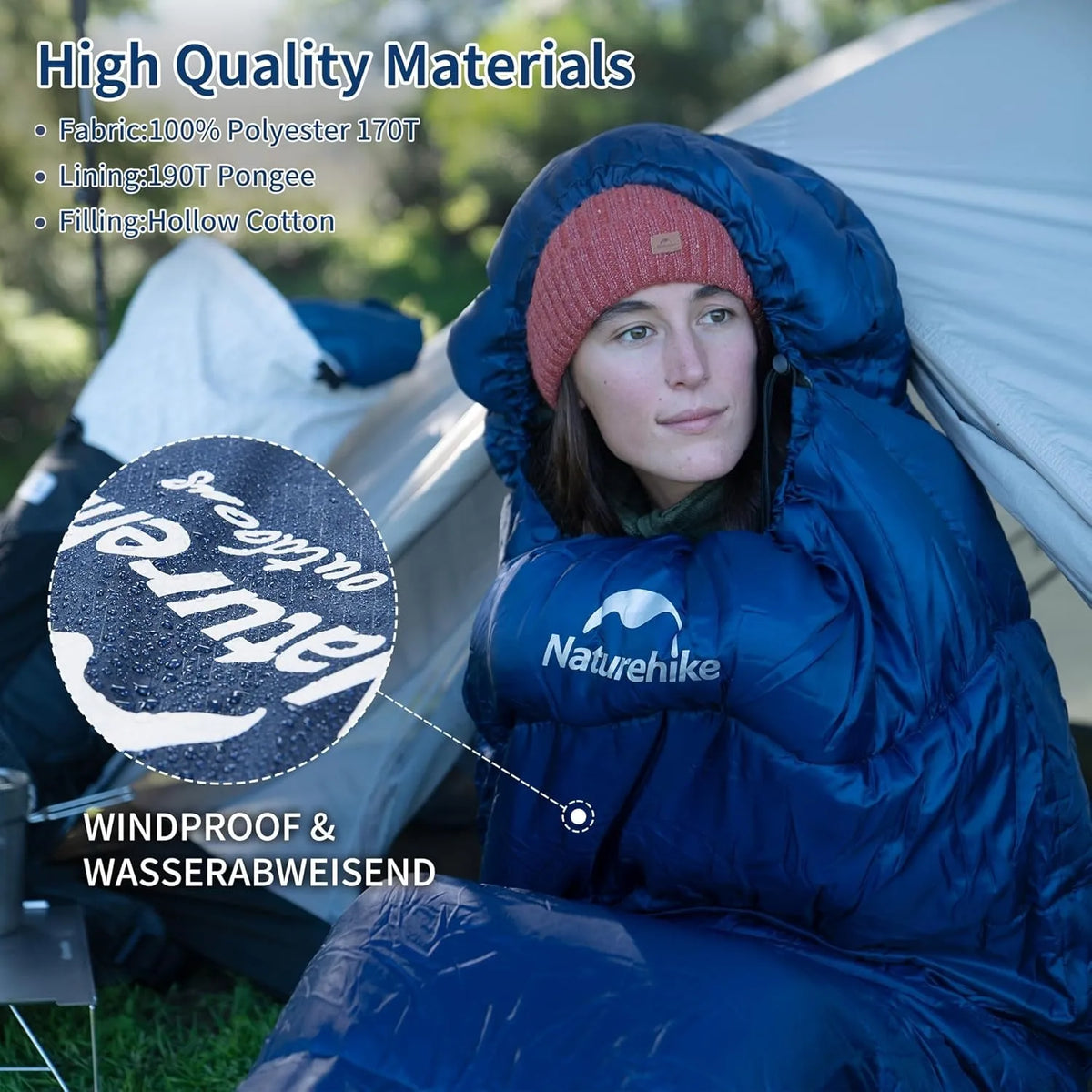 Naturehike Mummy Sleeping Bag MJ300 MJ600 Warm Polyester