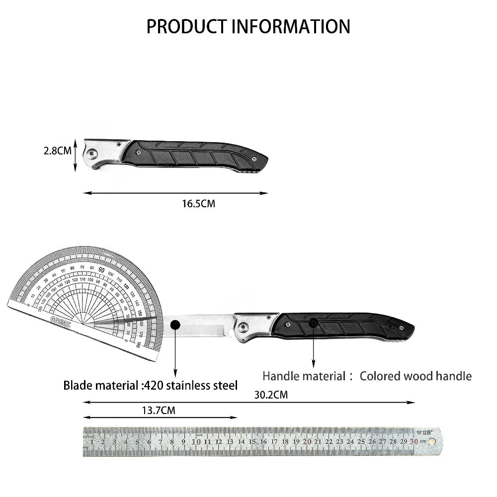 DIY Stainless Steel Folding Utility Knife for Camping