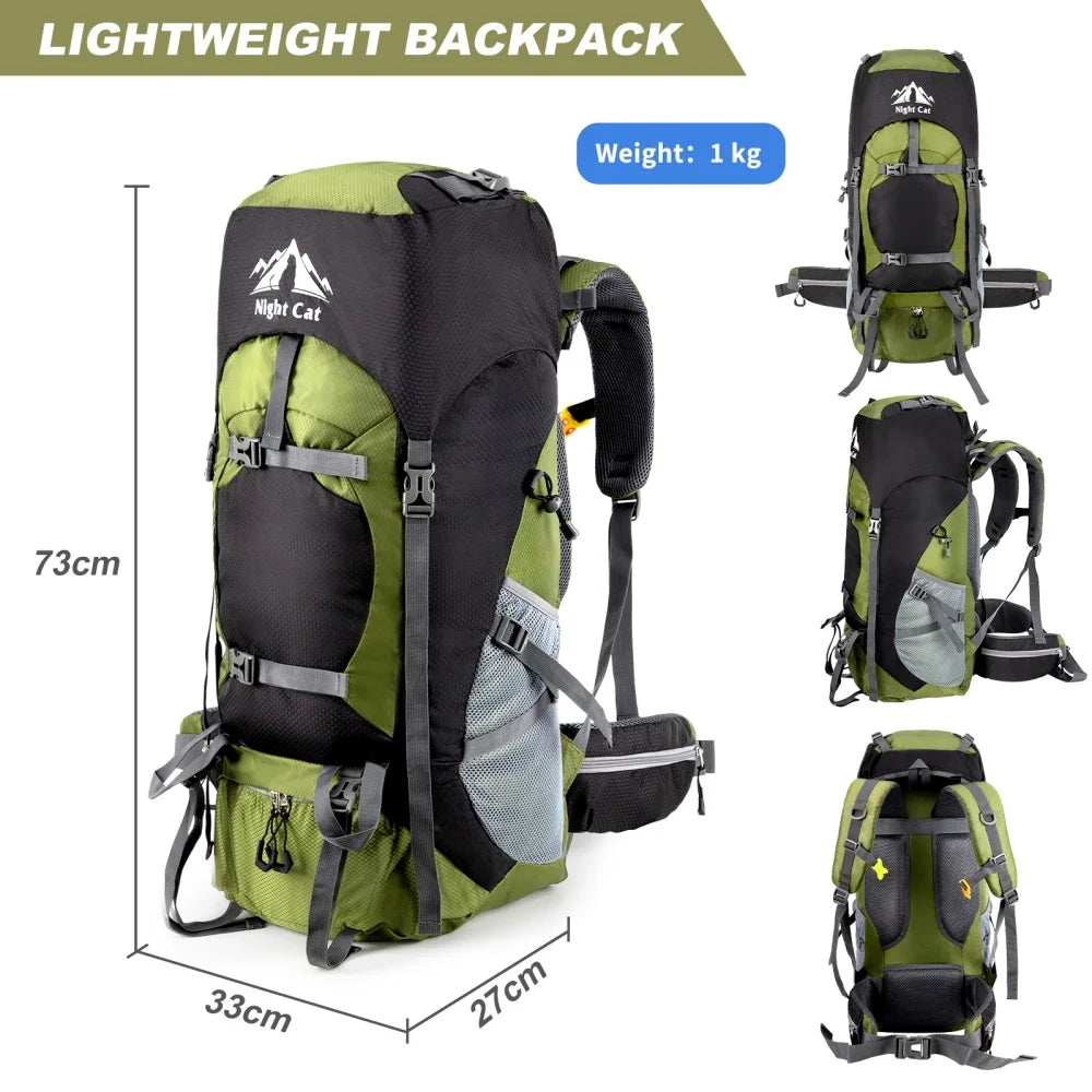 Night Cat Lightweight Hiking Backpack For Men And Women