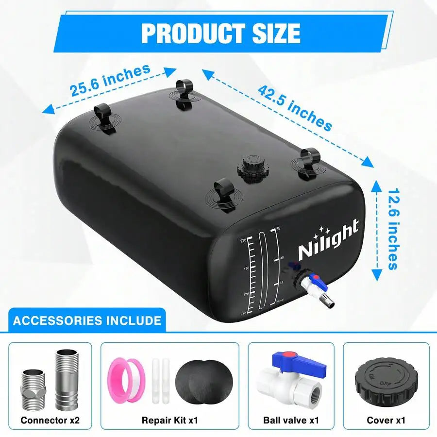 Nilight Foldable Water Storage Bladder For RV And Camping