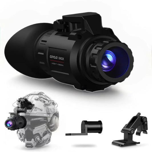 GOYOJO 2K 2688*1560 Digital Night Vision Goggles, NVG Helmet Mounted for Hunting, PVS-14 Night Vision Monocular HD Recording