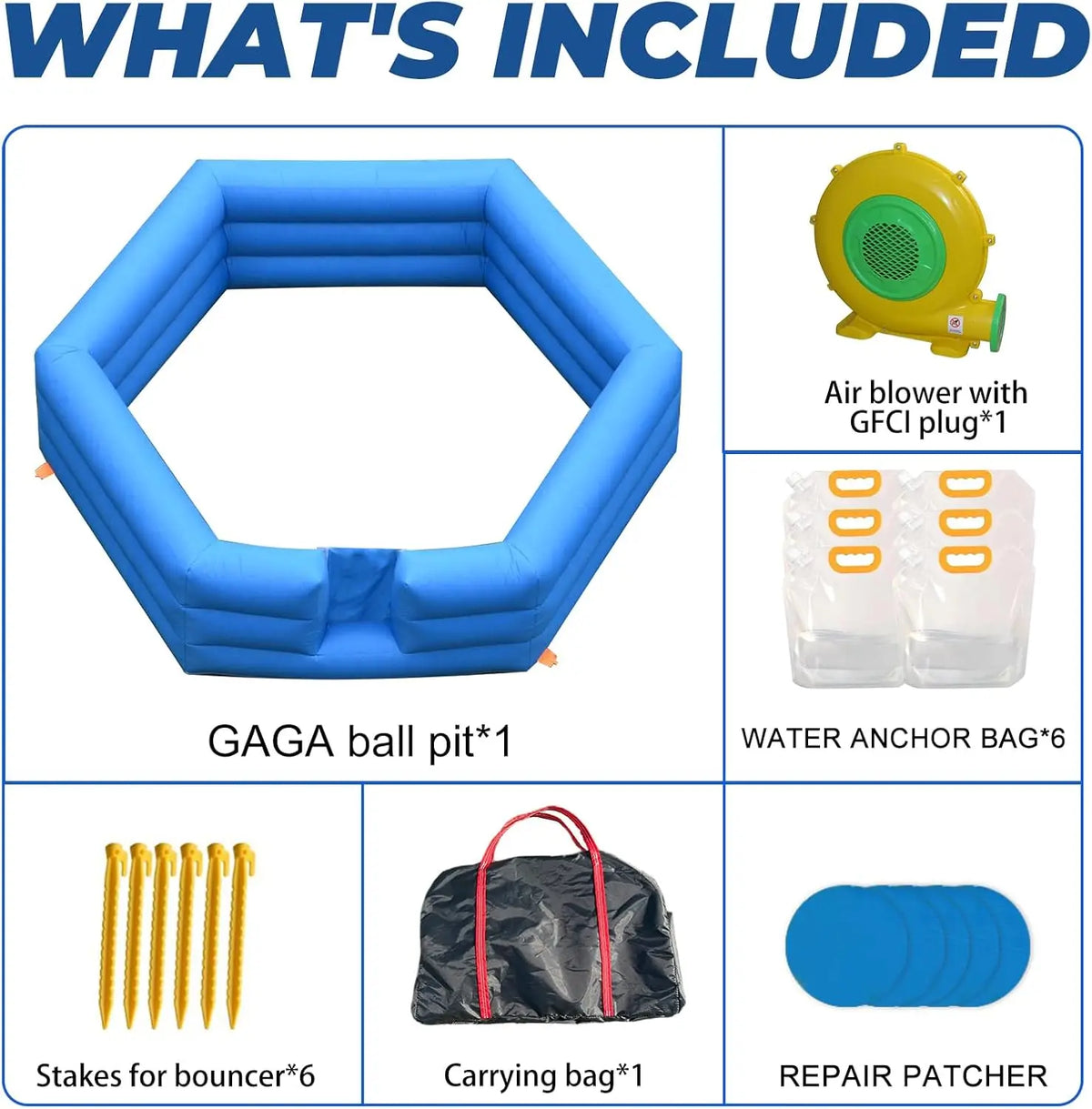 GSF Inflatable Gaga Ball Pit With Air Blower For Activities
