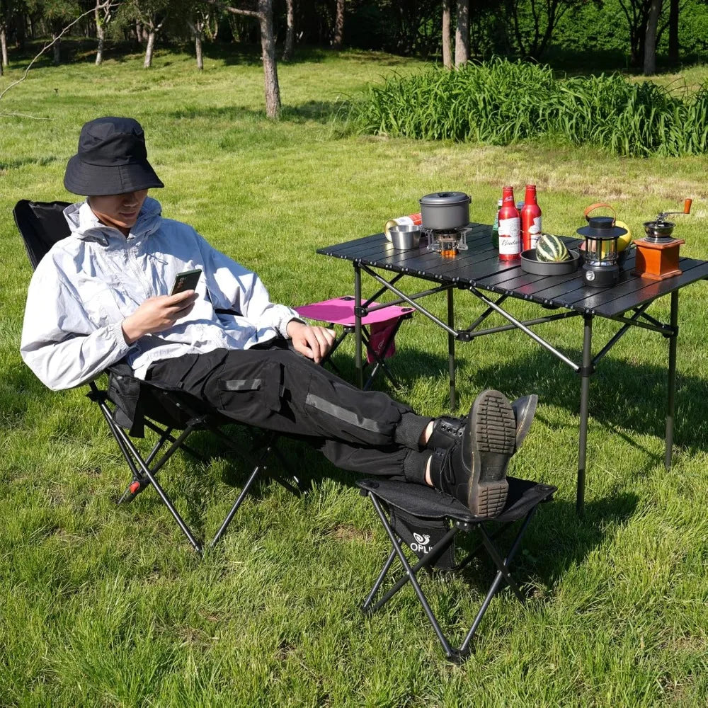 Xiuwo 2 Pack Portable Folding Stool For Outdoor Camping Gardening