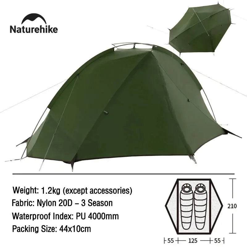 Naturehike Ultralight 1 2 Person Waterproof Camping Tent
