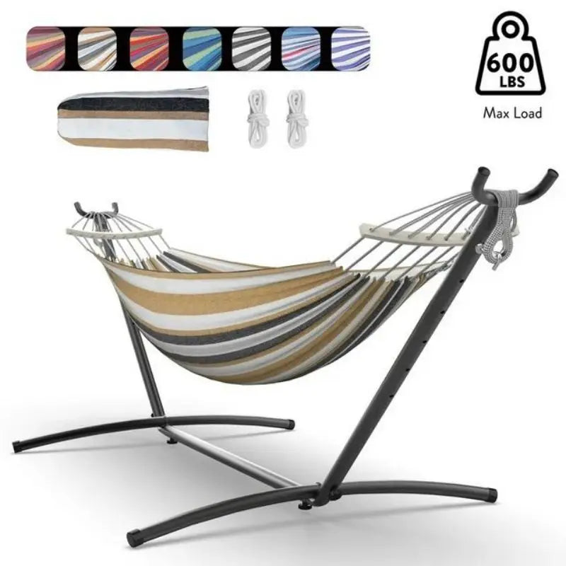 GYROOR Adjustable Stand Hammock Heavy Duty Outdoor Relaxation Bed