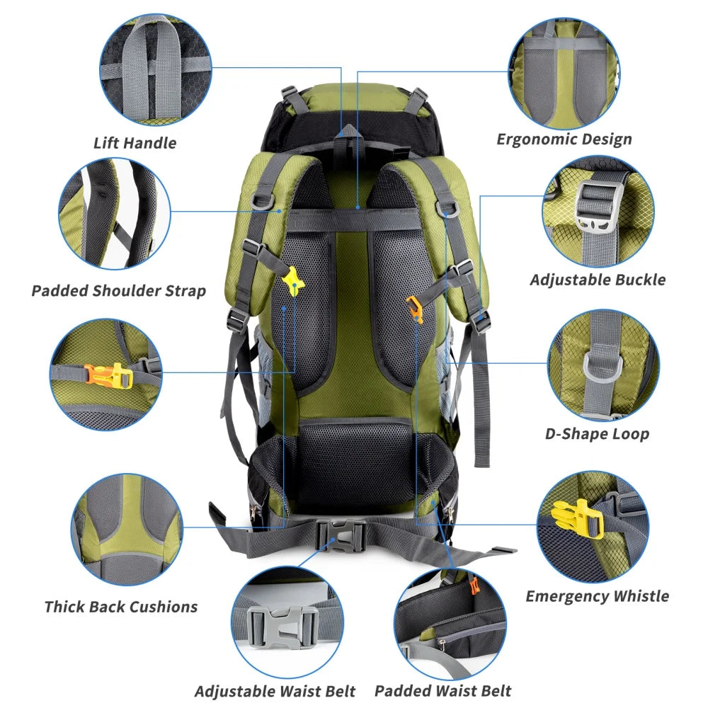 Night Cat Lightweight Hiking Backpack For Men And Women