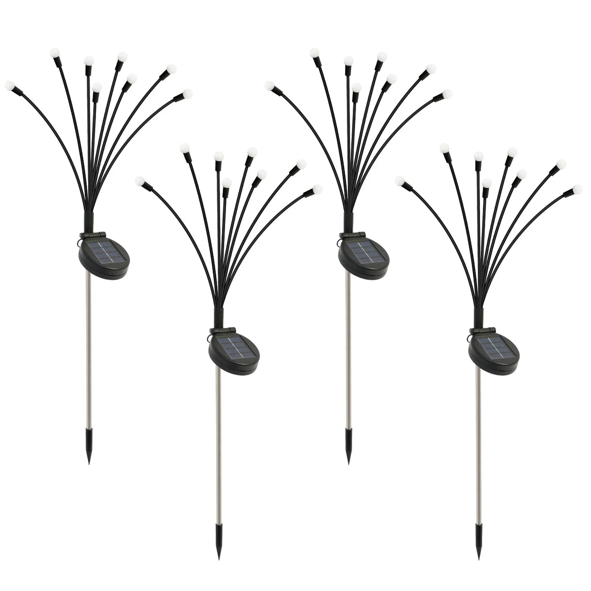 Solar 8 Head Firefly Led Outdoor Garden Lights Waterproof
