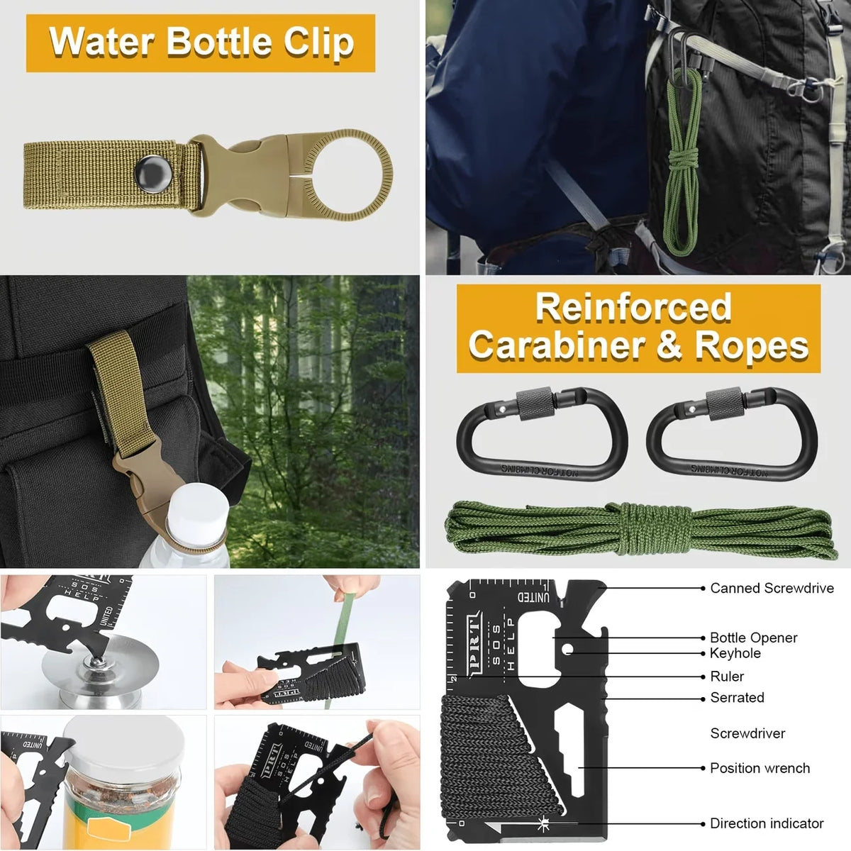 250-Piece Survival First Aid Kit IFAK EMT with Molle Bag Outdoor Emergency Gear Camping Hunting Hiking Home Trauma Kit