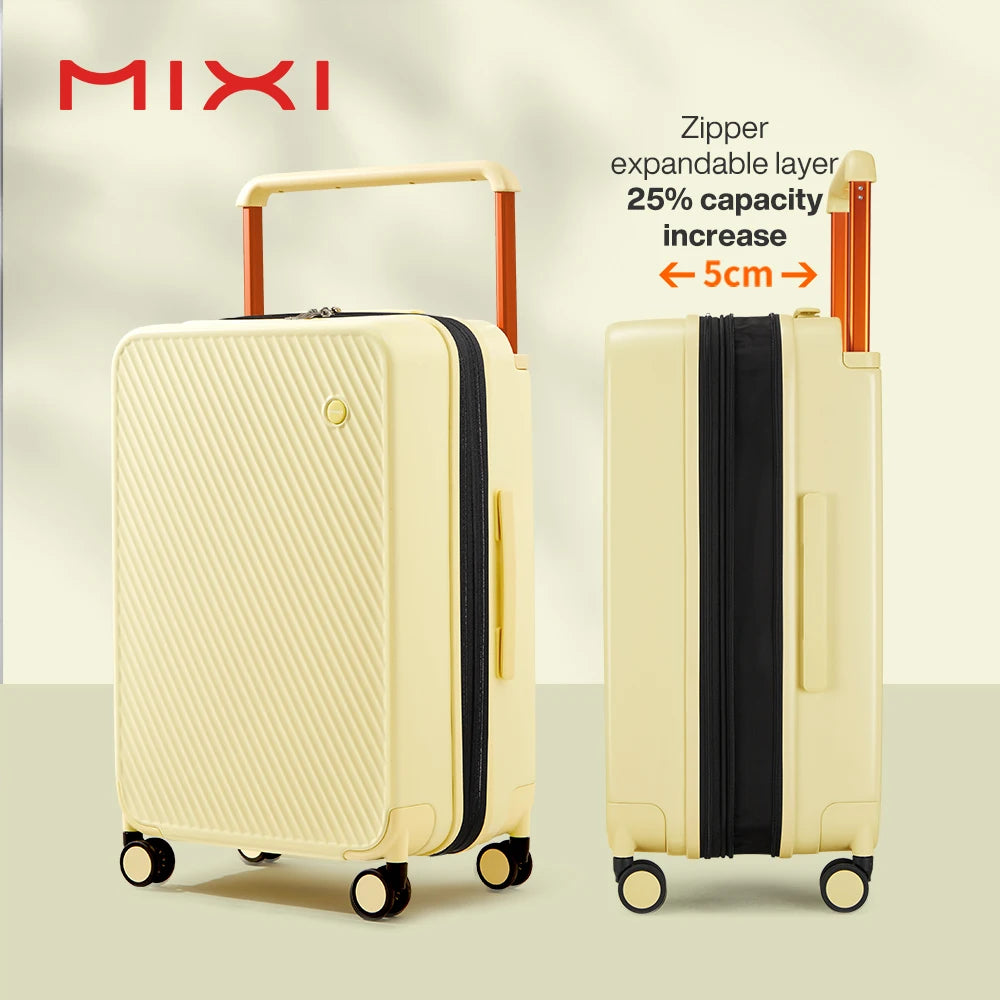 Mixi Expandable Carry On Luggage Spinner Wheels Tsa Lock