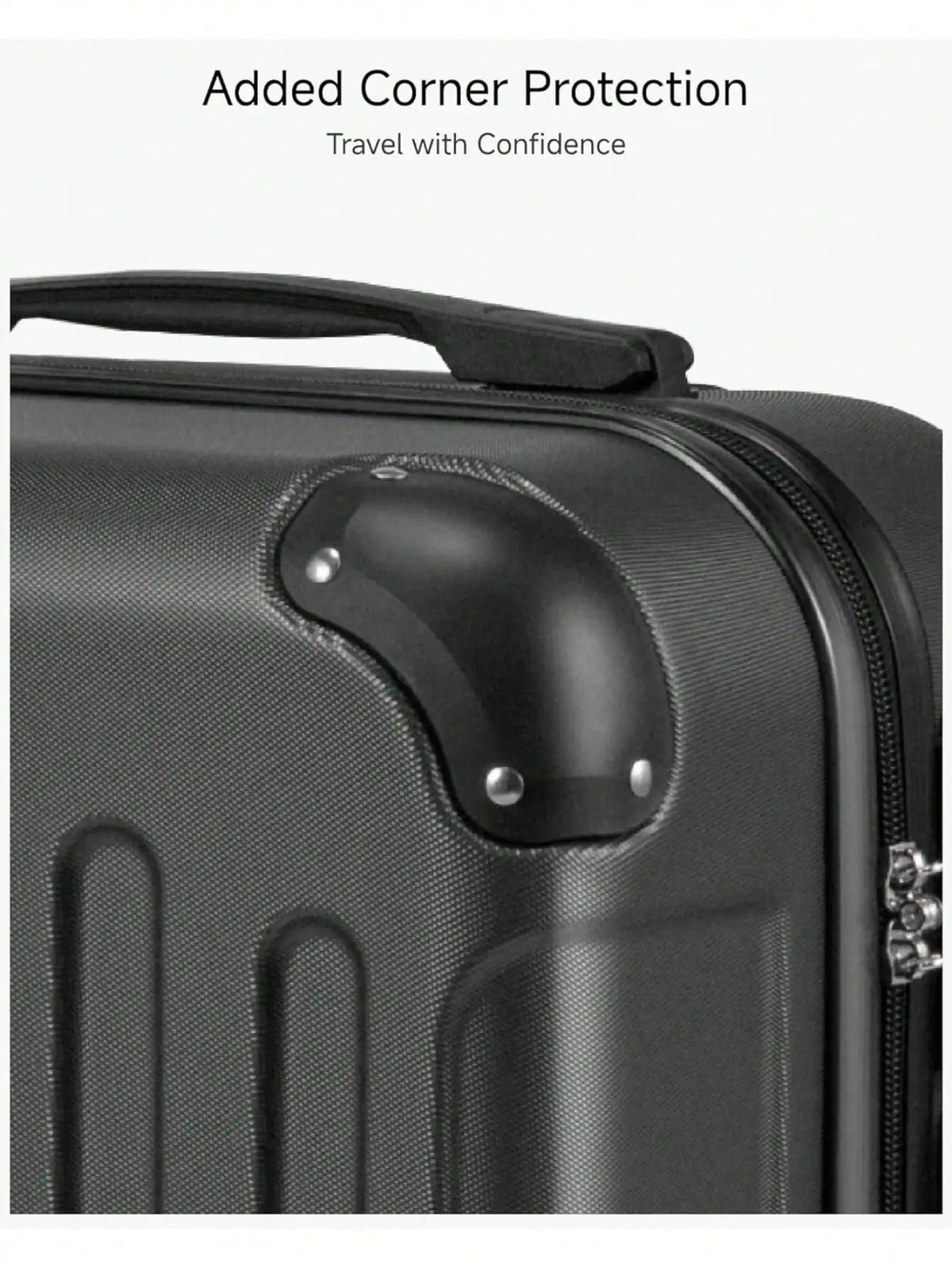 3 IN 1 Luggage Set for Men & Women, Airline Approved 22x14x9 Carry On Luggage, Fashion Hardshell Suitcase with TSA Lock, Wheeled Travel Trolley Case with Matching Tote Bag, Lightweight Rolling Suitcase for Business Trips, Wee