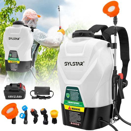None 16L Electric Backpack Sprayer With Telescopic Wand