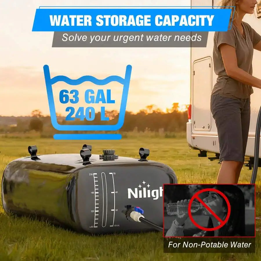 Nilight Foldable Water Storage Bladder For RV And Camping