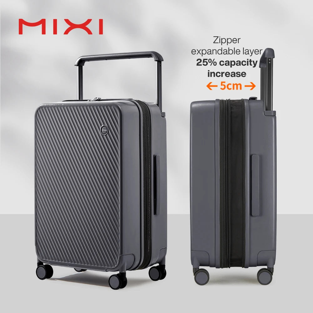Mixi Expandable Carry On Luggage Spinner Wheels Tsa Lock