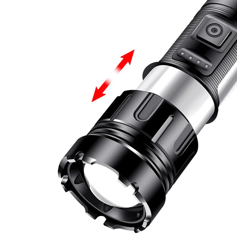 800LM COB LED Outdoor Lantern 1200mAh XHP50 Portable Flashlight Type-C USB Rechargeable IPX4 Waterproof Hiking Camping Supplies