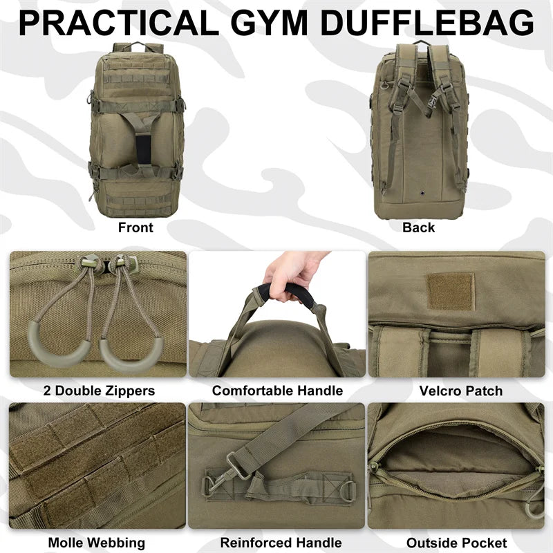 LQARMY 30L 45L 80L Tactical Backpack For Hiking Camping Travel And Outdoor Adventures