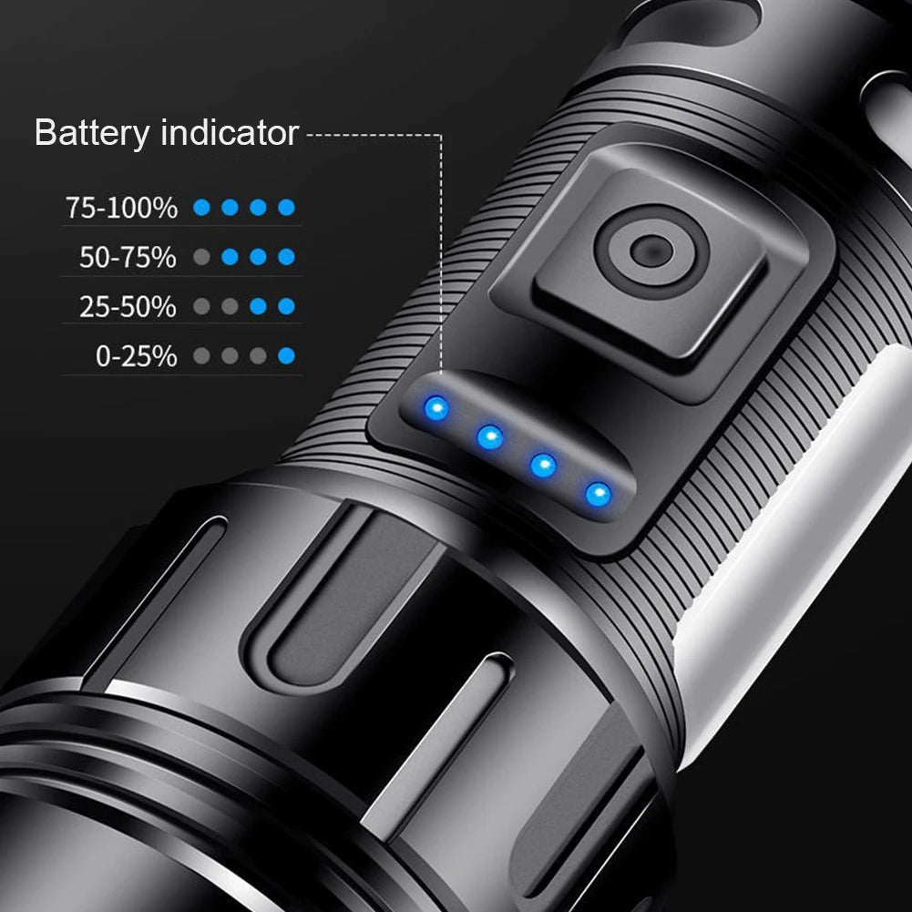 800LM COB LED Outdoor Lantern 1200mAh XHP50 Portable Flashlight Type-C USB Rechargeable IPX4 Waterproof Hiking Camping Supplies