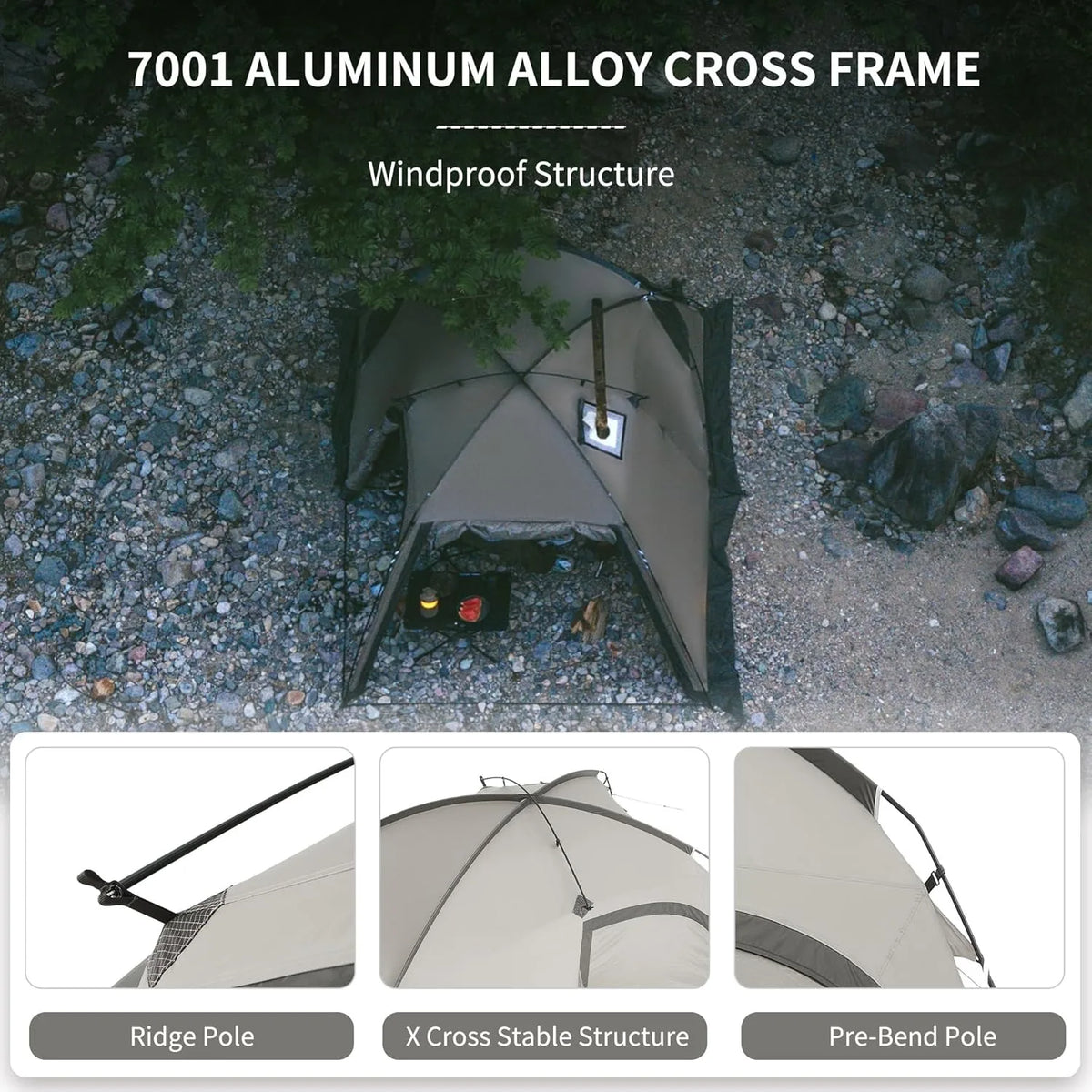 Naturehike Massif 2 Person Hot Tent With Stove Jack