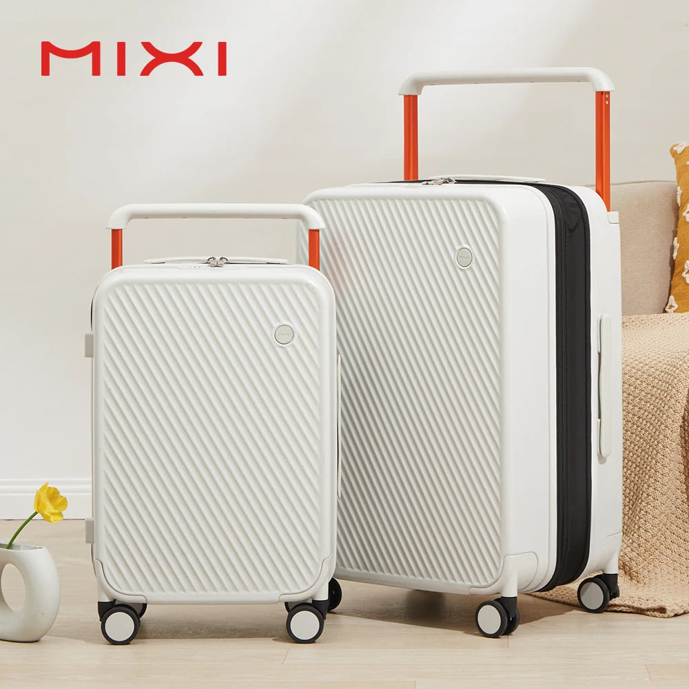 Mixi Expandable Carry On Luggage Spinner Wheels Tsa Lock