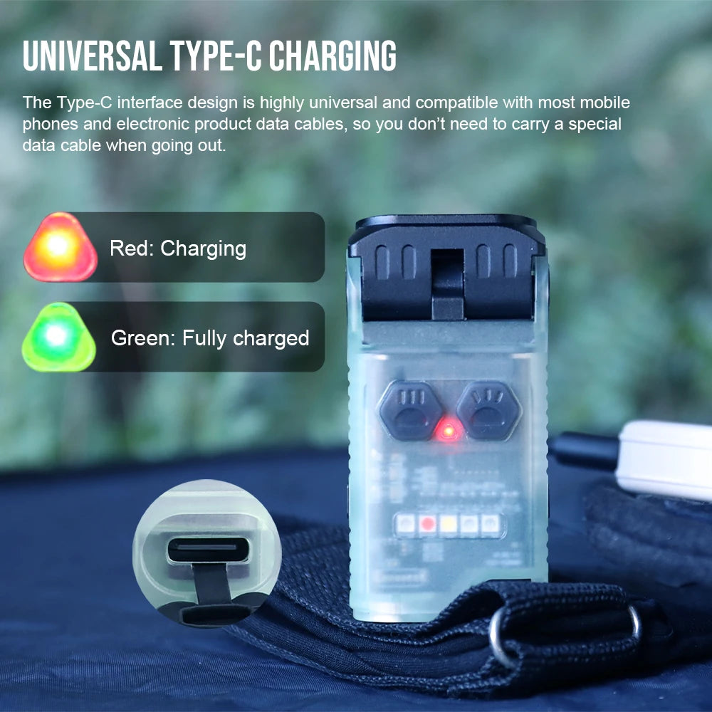 TrustFire MINIX5 Rechargeable LED EDC Flashlight With UV Light