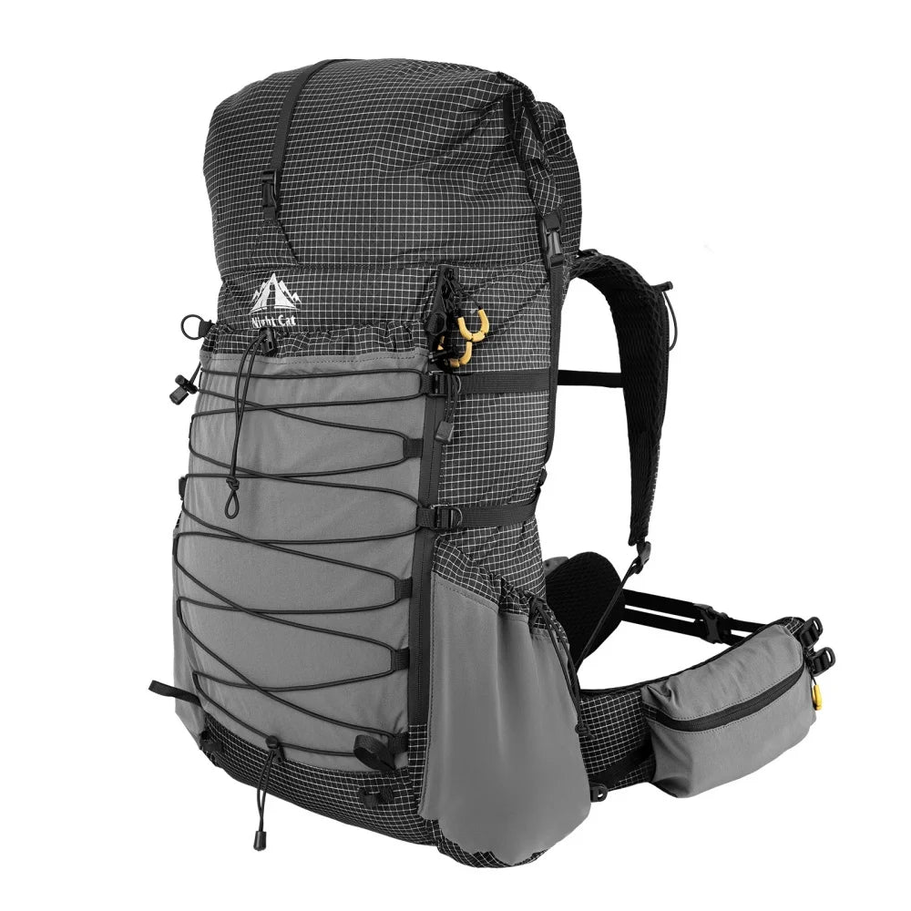 Night Cat Lightweight 50L To 70L Hiking Backpack With Rain Cover