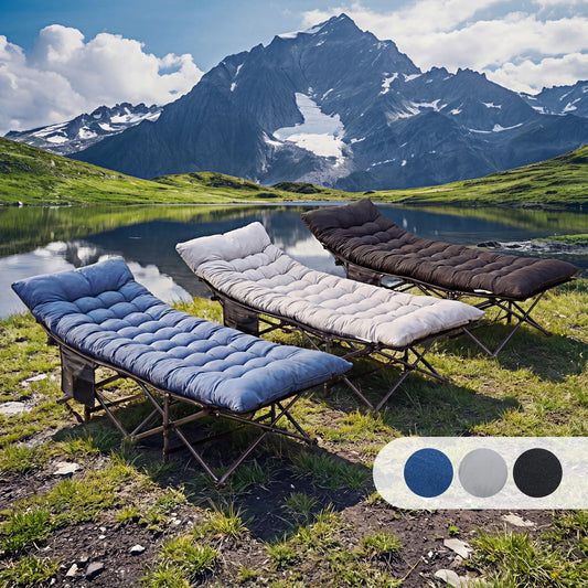 JHK Portable Folding Camping Cot With Storage Bed
