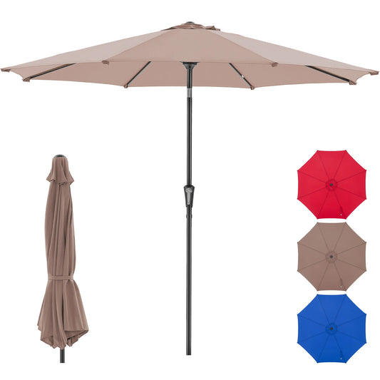 JHK 9ft Waterproof Patio Umbrella With Tilt And Crank