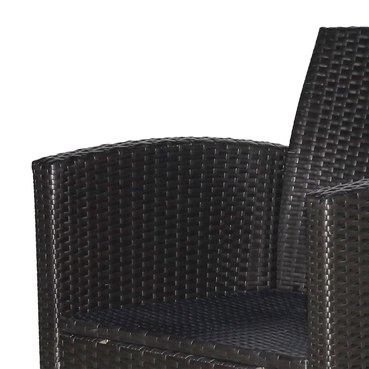 Outsunny 4 Piece Outdoor Wicker Patio Furniture Set